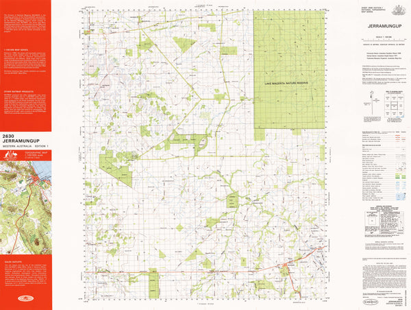 2630 Jerramungup 1:100k Topographic Map