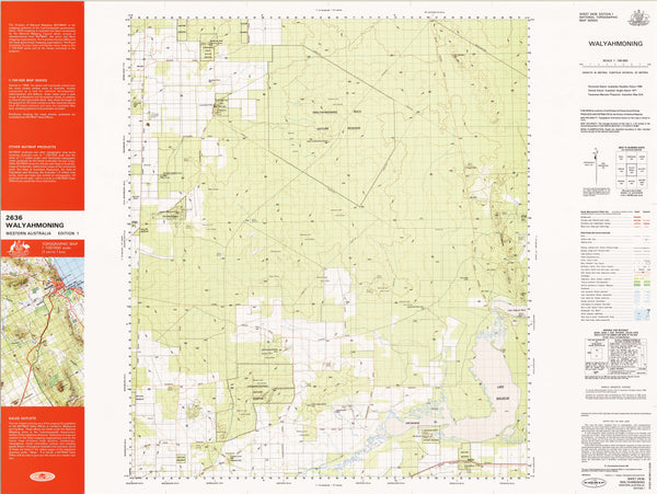 2636 Walyahmoning 1:100k Topographic Map