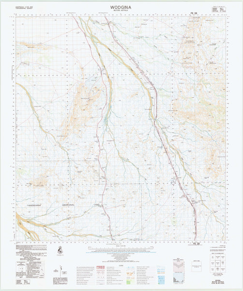 2655 Wodgina 1:100k Topographic Map