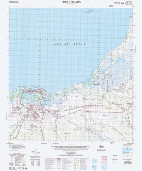 2657 Port Hedland 1:100k Topographic Map