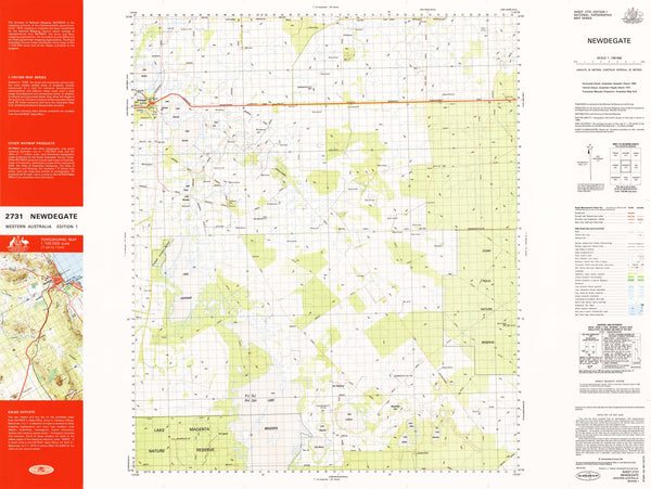 2731 Newdegate 1:100k Topographic Map