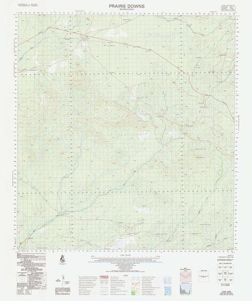 2750 Prairie Downs 1:100k Topographic Map