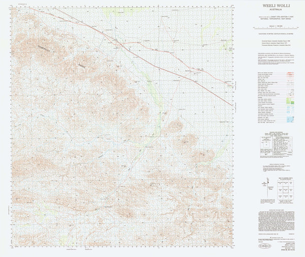 2752 Weeli Wolli 1:100k Topographic Map