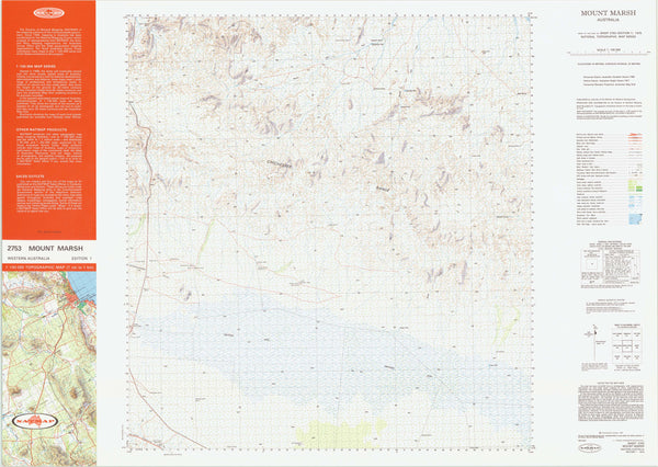 2753 Mount Marsh 1:100k Topographic Map