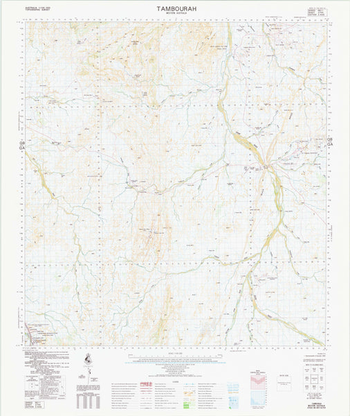 2754 Tambourah 1:100k Topographic Map