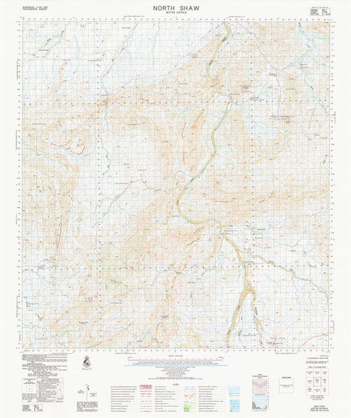 2755 North Shaw 1:100k Topographic Map