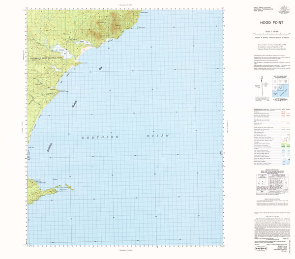 2829 Hood Point 1:100k Topographic Map