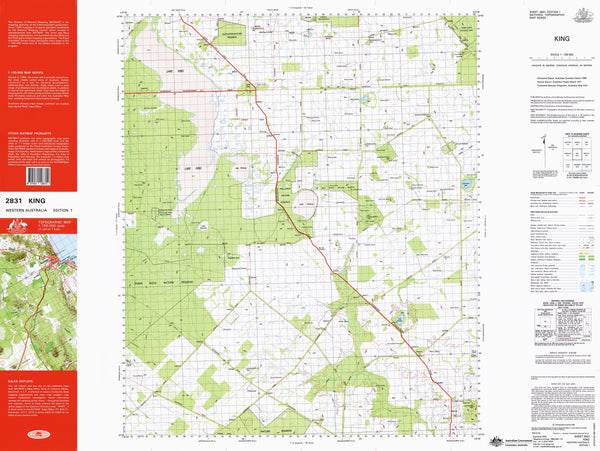 2831 King 1:100k Topographic Map