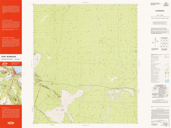 2836 Seabrook 1:100k Topographic Map