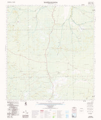 2850 Warrawanda 1:100k Topographic Map