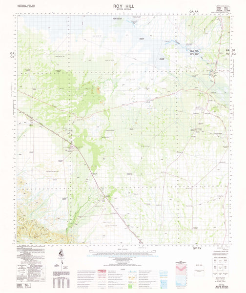 2852 Roy Hill 1:100k Topographic Map