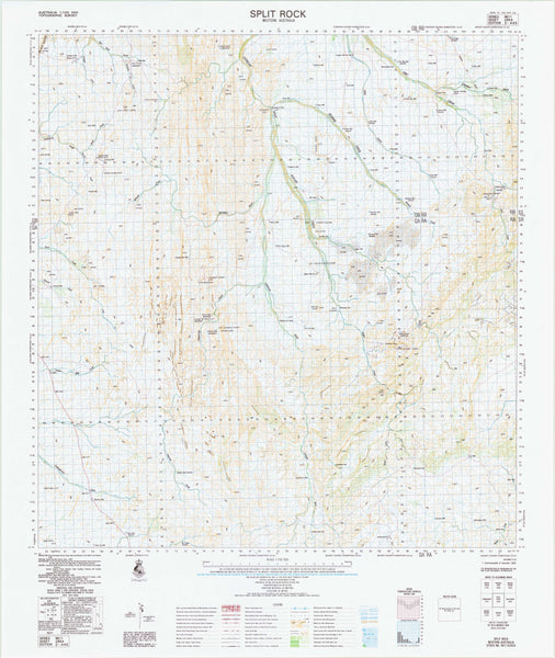 2854 Split Rock 1:100k Topographic Map