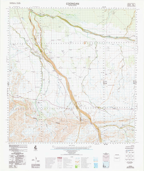 2856 Coongan 1:100k Topographic Map