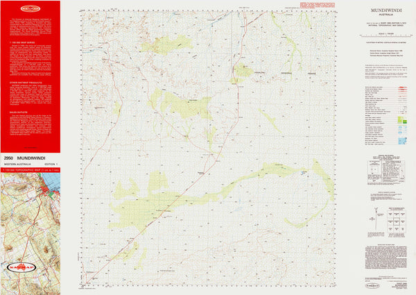 2950 Mundiwindi 1:100k Topographic Map