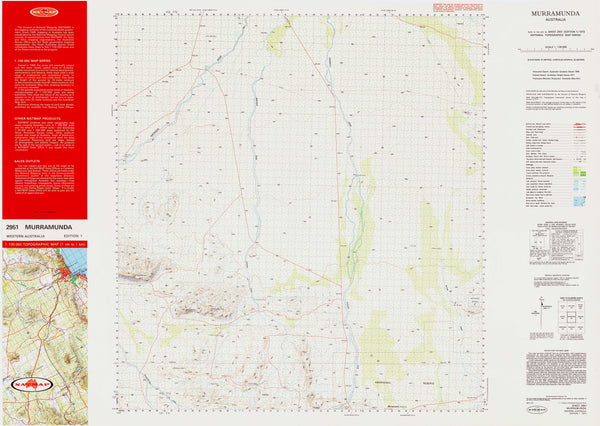 2951 Murramunda 1:100k Topographic Map