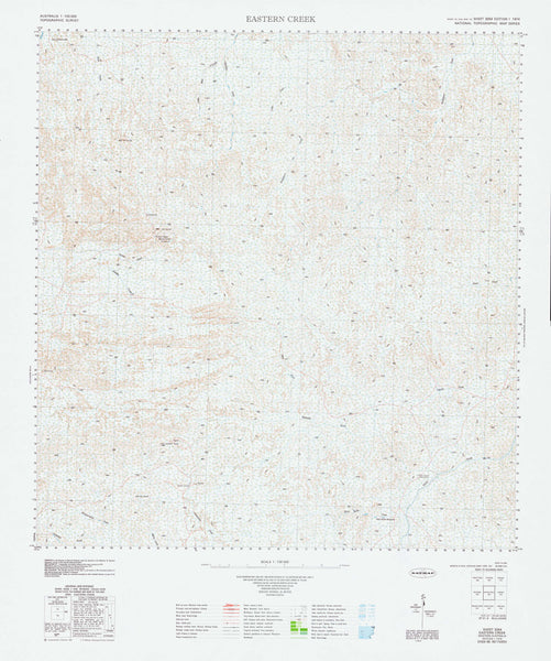 3054 Eastern Creek 1:100k Topographic Map