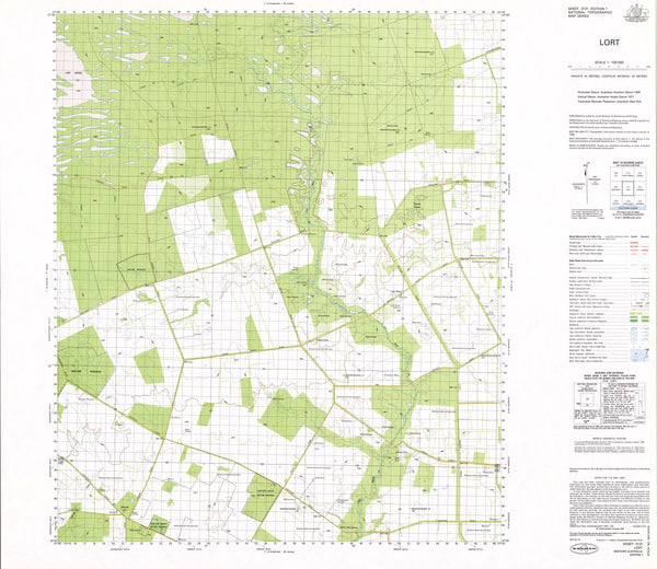 3131 Lort 1:100k Topographic Map