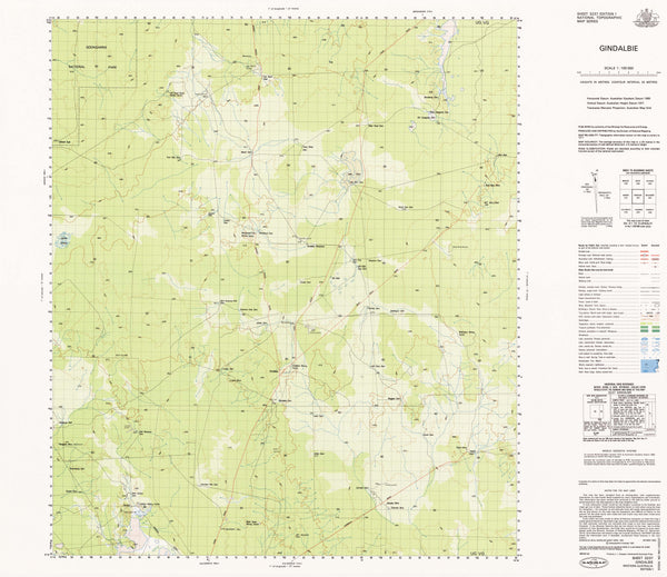 3237 Gindalbie 1:100k Topographic Map