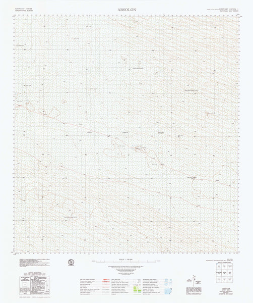 3257 Absolon 1:100k Topographic Map