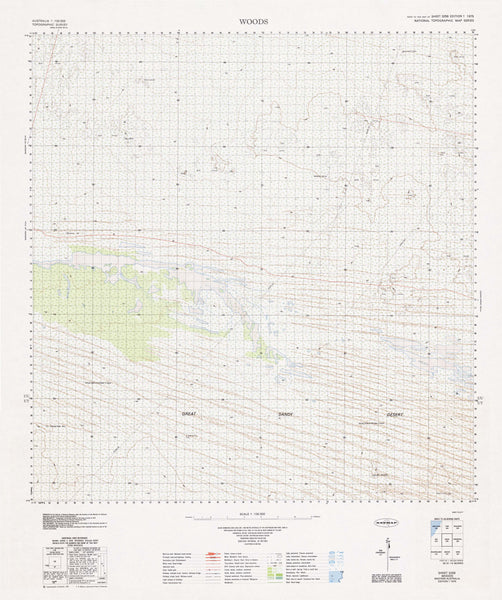 3258 Woods 1:100k Topographic Map