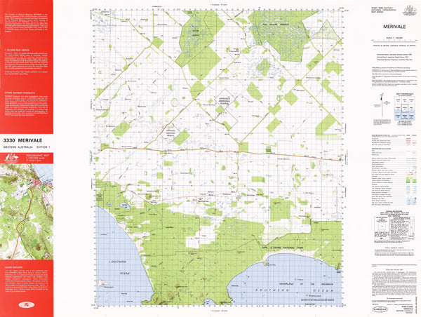 3330 Merivale 1:100k Topographic Map