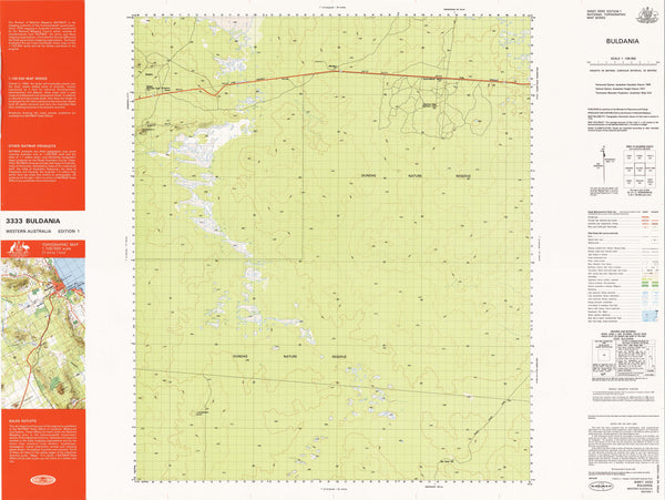 3333 Buldania 1:100k Topographic Map