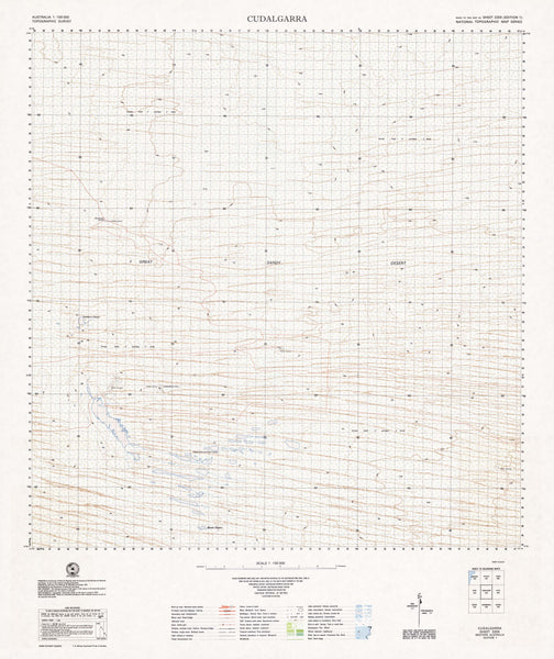 3359 Cudalgarra 1:100k Topographic Map