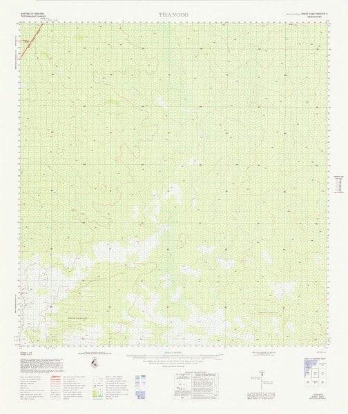 3360 Thangoo 1:100k Topographic Map