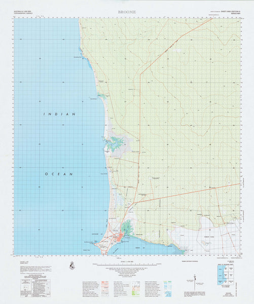 3362 Broome 1:100k Topographic Map