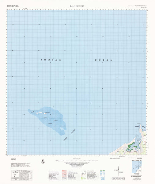 3364 Lacepede 1:100k Topographic Map