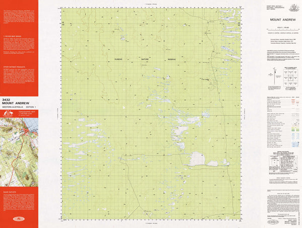 3432 Mount Andrew 1:100k Topographic Map