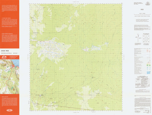 3436 Roe 1:100k Topographic Map