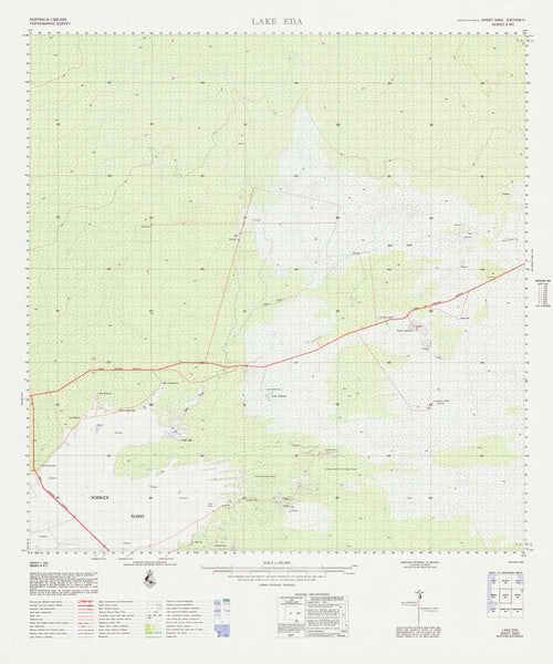 3462 Lake Eda 1:100k Topographic Map