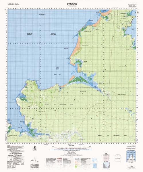 3464 Pender 1:100k Topographic Map