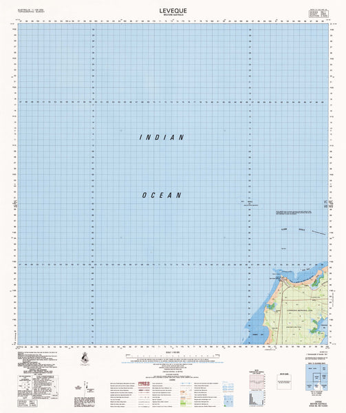 3465 Leveque 1:100k Topographic Map