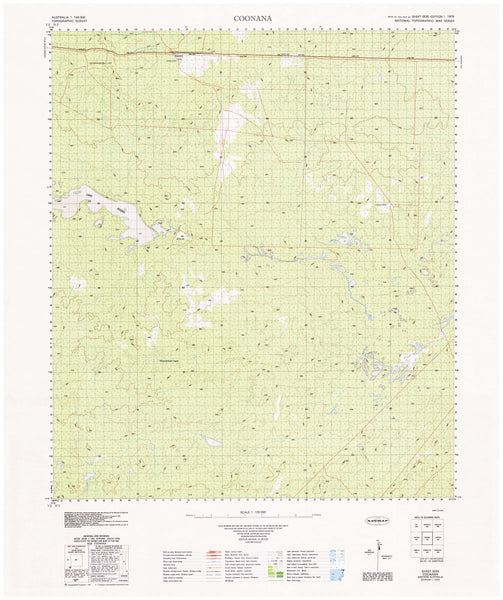 3535 Coonana 1:100k Topographic Map