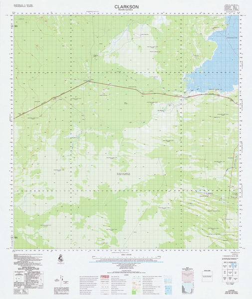 3562 Clarkson 1:100k Topographic Map