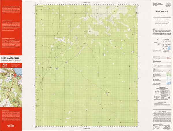 3632 Mardarbilla 1:100k Topographic Map