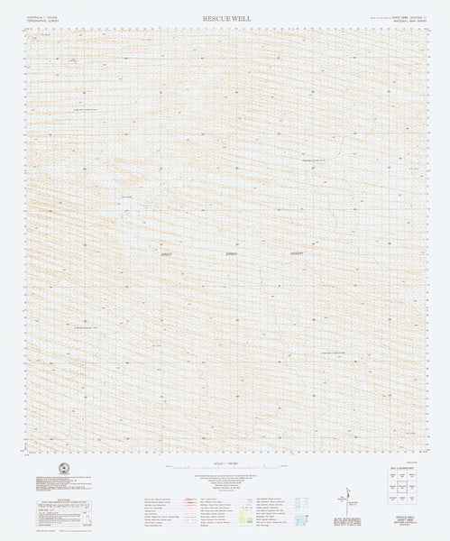 3658 Rescue Well 1:100k Topographic Map