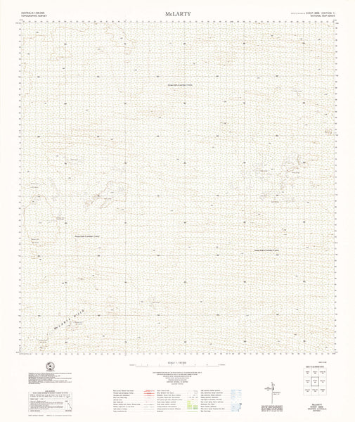 3659 Mclarty 1:100k Topographic Map