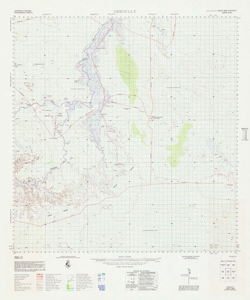 3660 Geegully 1:100k Topographic Map