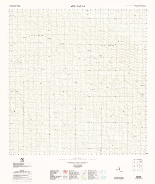 3758 Yerniakka 1:100k Topographic Map