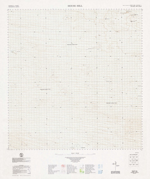 3759 House Hill 1:100k Topographic Map