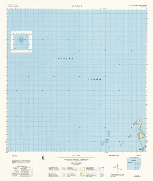 3869 Maret 1:100k Topographic Map