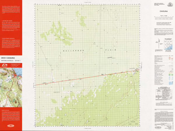 3933 Caiguna 1:100k Topographic Map