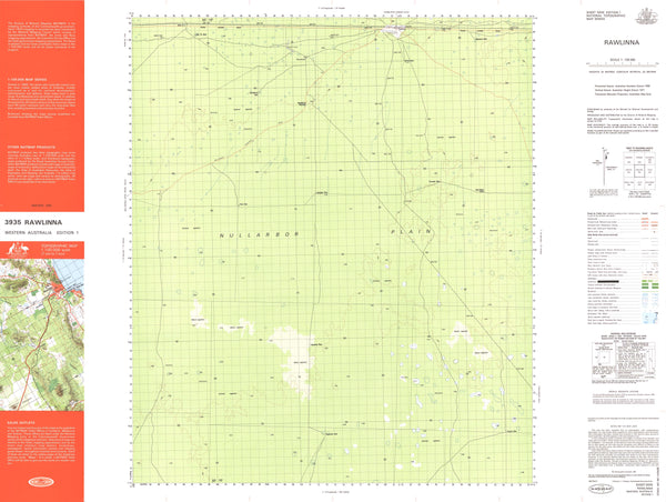 3935 Rawlinna 1:100k Topographic Map