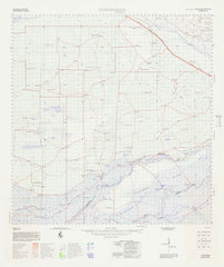 3961 Cunningham 1:100k Topographic Map