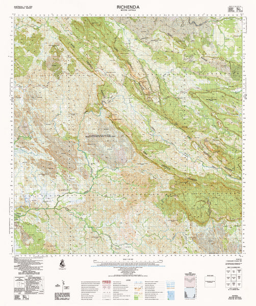 3963 Richenda 1:100k Topographic Map