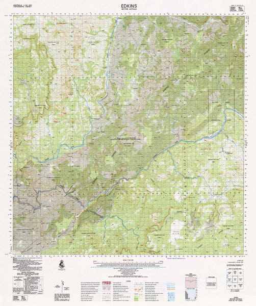 3965 Edkins 1:100k Topographic Map