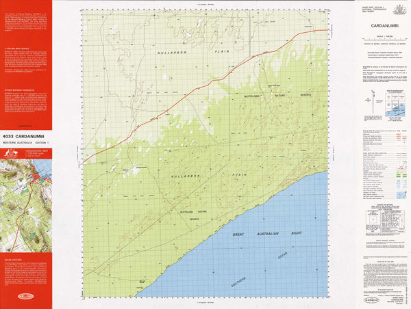 4033 Cardanumbi 1:100k Topographic Map